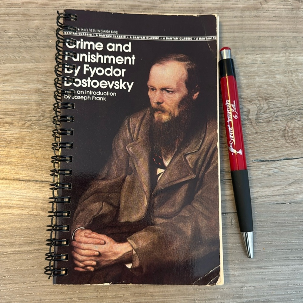 Secret Journal “Crime and Punishment” 📚 Handmade Journal from an old book